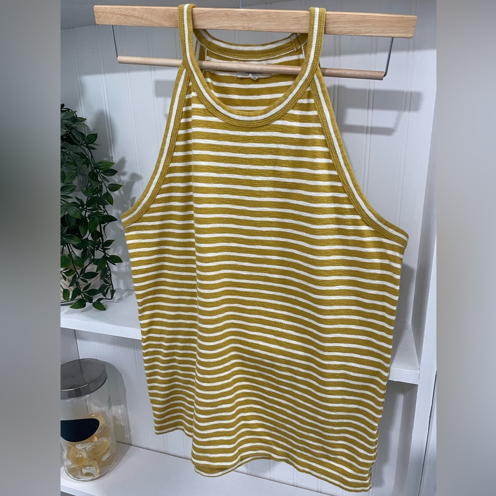 XL MADEWELL Time Off Striped Tank Top